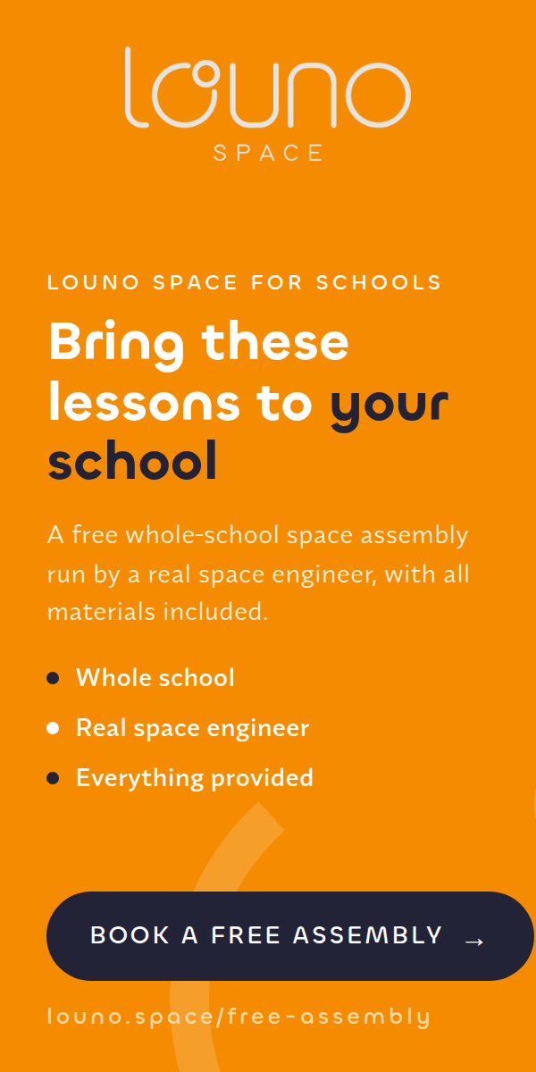 Free whole-school space assembly by Louno Space — book yours