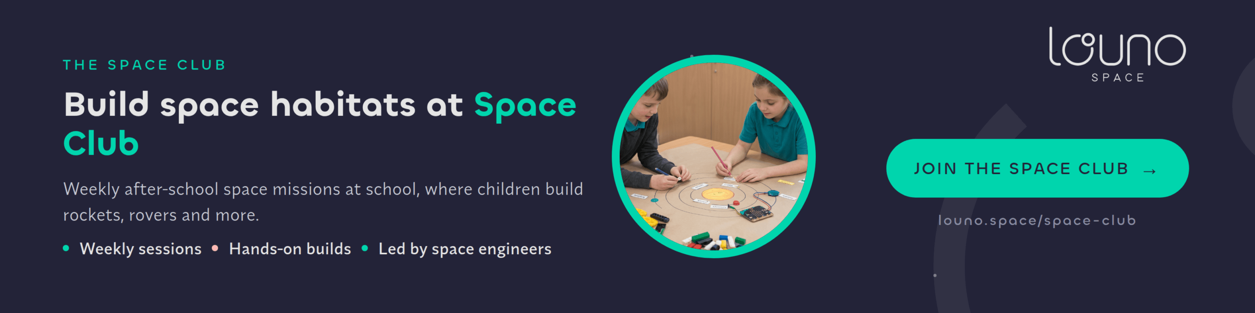 The Louno Space Club, a weekly STEAM club for primary schools — see how it works