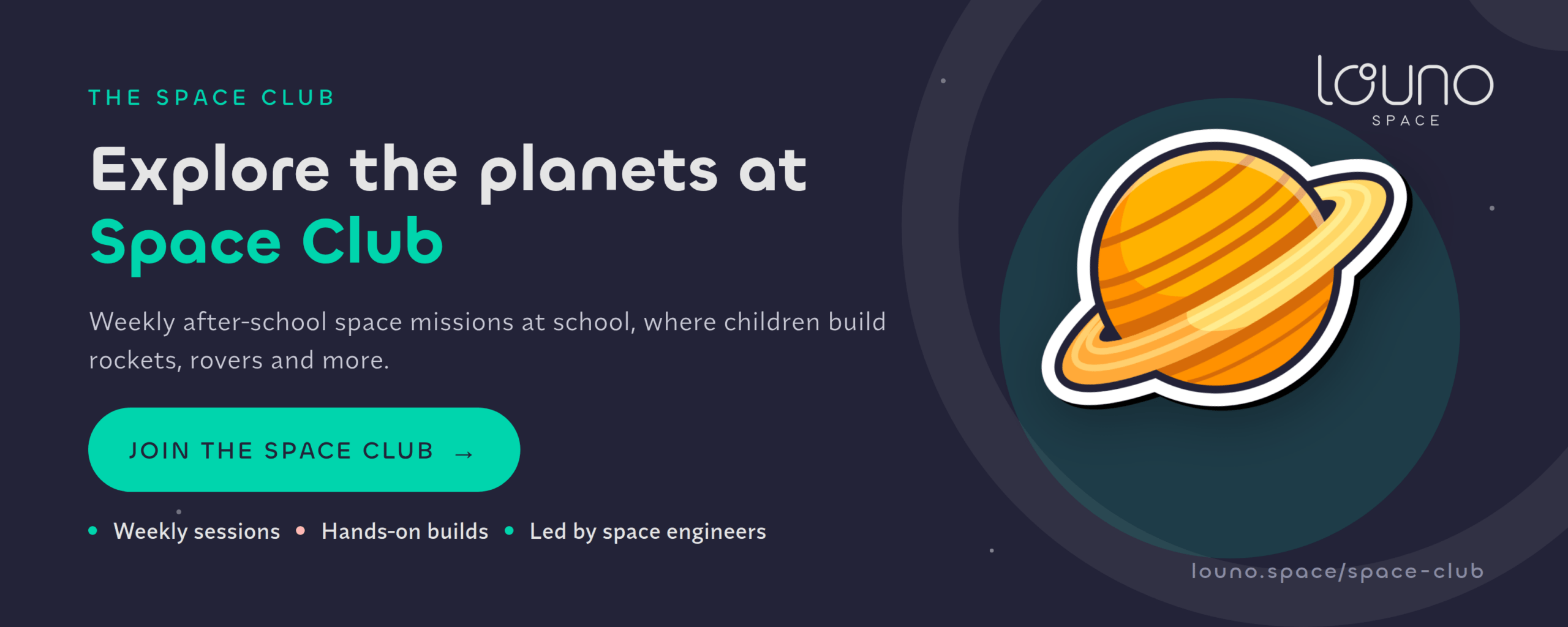 The Louno Space Club, a weekly STEAM club for primary schools — see how it works