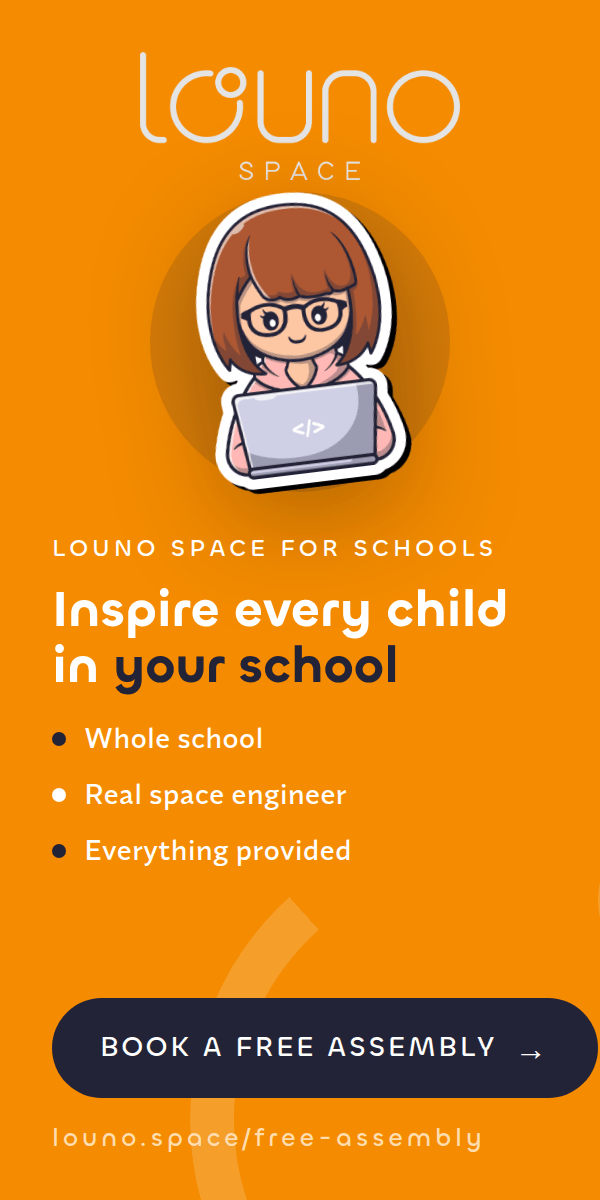Free whole-school space assembly by Louno Space — book yours