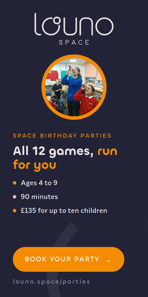 Space birthday parties by Louno Space — book your party