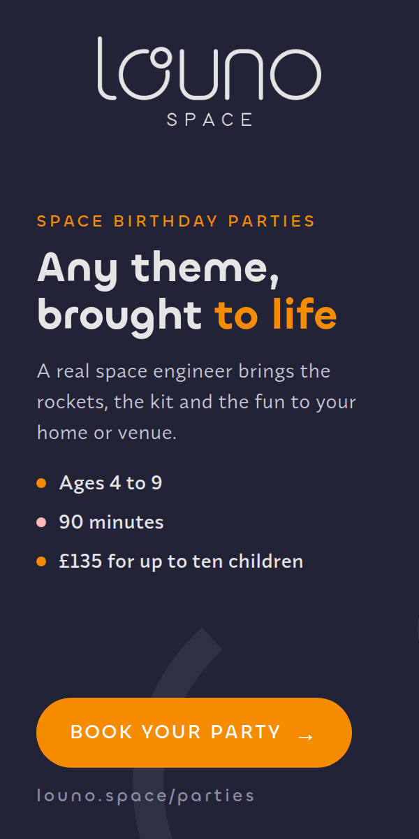 Space birthday parties by Louno Space — book your party