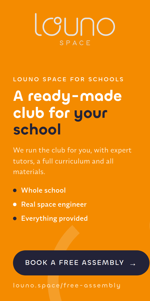 Free whole-school space assembly by Louno Space — book yours