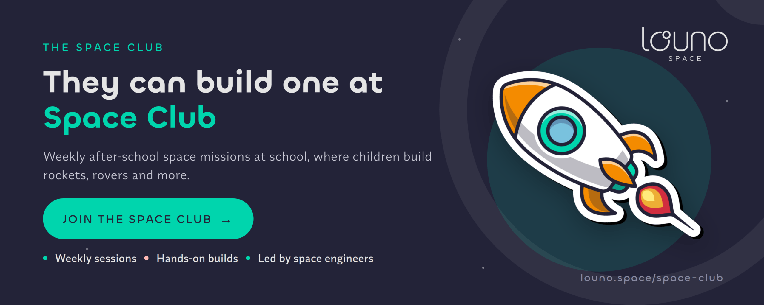 The Louno Space Club, a weekly STEAM club for primary schools — see how it works