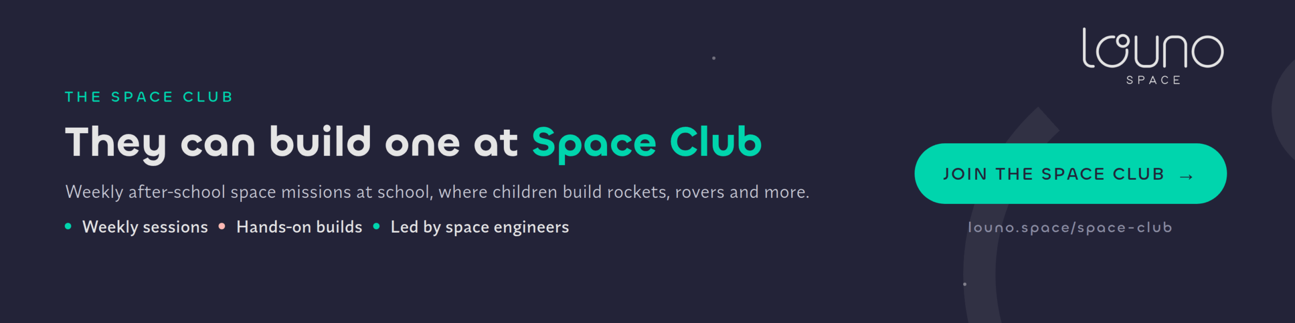 The Louno Space Club, a weekly STEAM club for primary schools — see how it works