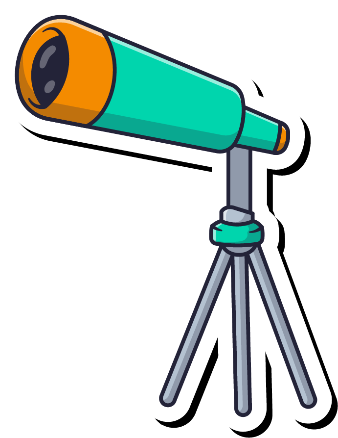 Blog Illustration of a telescope